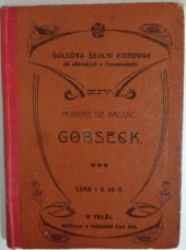 kniha Gobseck, Emil Šolc 1913