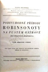 kniha Podivuhodné příhody Robinsonovy na pustém ostrově dle zpracování Gräbnerova, Zora 1932