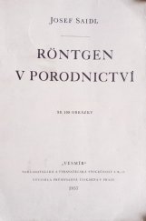 kniha Röntgen v porodnictví, Vesmír 1937