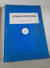 kniha Lehká atletika Příručka pro školení trenérů 3. třídy, Sportovní a turistické nakladatelství 1966