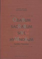 kniha Odarum Sacrarum Sive Hymnorum Georgii Tranosci, Slezská církev evangelická a.v. 2009