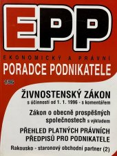 kniha Daňový poradce pro podnikatele '96 [podle stavu k 1.1.1996], Linde 1996