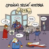 kniha Opráski sčeskí historje Kalendář 2018, Grada 2017