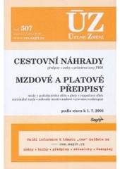 kniha Cestovní náhrady Mzdové a platové předpisy : podle stavu k 1.7.2005, Sagit 2005