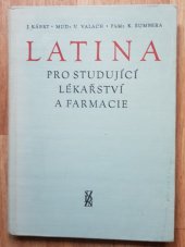 kniha Latina pro studující lékařství a farmacie, SZdN 1958