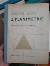 kniha Sbírka úloh z planimetrie pro sedmý až devátý ročník, SPN 1961