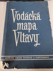 kniha Vodácká mapa Vltavy, Ústřední správa geodesie a kartografie 1955