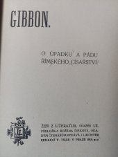 kniha O úpadku a pádu římského císařství, Jan Laichter 1919