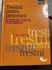 kniha Trestní právo procesní 7. aktualizované a doplněné vydání podle stavu k 1. 9. 2023, Leges 2023