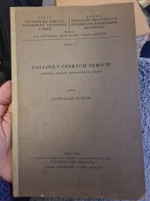 kniha Gallové v českých zemích Kritický rozbor histor. zpráv, Filosofická fakulta 1923