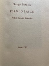 kniha Psaní o lásce, Supraphon 1983