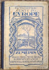 kniha Cesty po Evropě Zeměpis pro druhou třídu měšťanských škol, Státní nakladatelství v Praze  1931