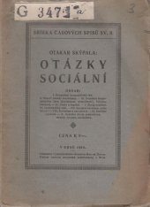 kniha Otázky sociální, Moravsko-slezská revue 1920