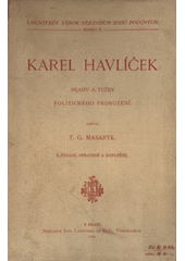 kniha Karel Havlíček snahy a tužby politického probuzení, Jan Laichter 1904