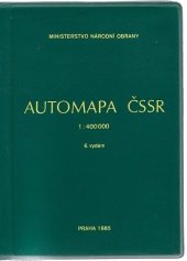 kniha Automapa ČSSR 1:400.000, Ministerstvo národní obrany 1985