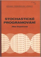 kniha Stochastické programování, Ministerstvo školství ČSR 1986