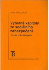 kniha Vybrané kapitoly ze sociálního zabezpečení, Karolinum  2004