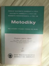 kniha Hygiena pastvy skotu, Ústav vědeckotechn. informací pro zeměd. 1979