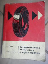 kniha Československé pneumatiky a jejich údržba, Nadas 1967