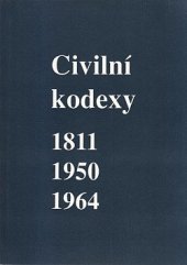 kniha Civilní kodexy 1811 - 1950 - 1964, Masarykova univerzita Brno 1993