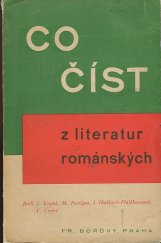 kniha Co číst? z literatur románských posledních deseti let, Fr. Borový 1937