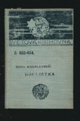 kniha Nihilistka, J. Otto 1908