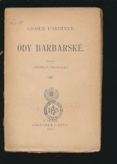 kniha Ódy barbarské, J. Otto 1904