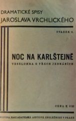 kniha Noc na Karlštejně veselohra o 3 jednáních, Rodina 