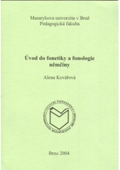 kniha Úvod do fonetiky a fonologie němčiny, Masarykova univerzita 2003