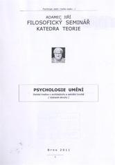 kniha Psychologie umění italská tradice v architektuře a sakrální tvorbě : (vybrané okruhy), Filosofický seminář, Katedra teorie 2011