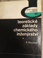 kniha Teoretické základy chemického inženýrství, SNTL 1969