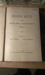 kniha Hudebni revue rocnik I. 1908, Umělecká beseda 1908