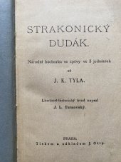 kniha Strakonický dudák národní báchorka se zpěvy ve 3 jednáních, J. Otto 1926