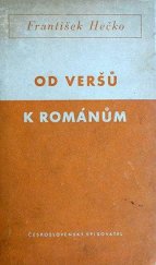 kniha Od veršů k románům, Československý spisovatel 1955