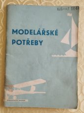 kniha Modelářské potřeby, Vydavatelství obchodu 1965