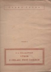 kniha Výbor z Ohlasu písní českých, Státní nakladatelství 1946