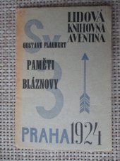 kniha Paměti bláznovy Rom., Ot. Štorch-Marien 1924