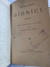 kniha BÍDNÍCI VII. kniha Román, J. Otto 1897