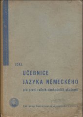 kniha Učebnice jazyka německého pro první ročník obchodních akademií, Česká grafická Unie 1936