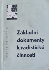 kniha Základní dokumenty k radistické činnosti, Naše vojsko 1963