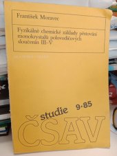 kniha Fyzikálně chemické základy pěstování monokrystalů polovodičových sloučenin III-V, Academia 1985