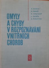 kniha Omyly a chyby v rozpoznávání vnitřních chorob, SZdN 1961