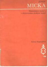 kniha Elementární etudy I.  - s doprovodem druhých houslí , Supraphon 1990