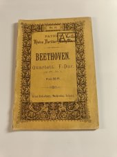 kniha Beethoven No.16. Quartett  Quartett  F-Dur. Op. 18, , Ernst Eulenburg 1900