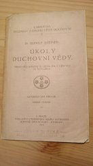 kniha Úkoly duchovní vědy přednáška, konaná 11.1.1916 v Liestalu ve Švýcařích, Literární kruh Anthroposofické společnosti Studium 1919