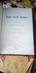 kniha Utrpení mladého Werthera, J. Otto 1901