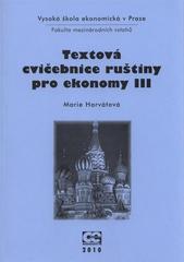 kniha Textová cvičebnice ruštiny pro ekonomy III, Oeconomica 2010