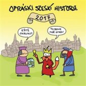 kniha Opráski sčeskí historje - Kalendář 2017, Grada 2016