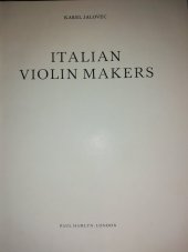 kniha Italian Violin makers, Artia 1958