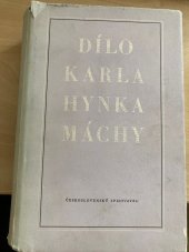 kniha Dílo Karla Hynka Máchy 1. - Básně, Dramatické zlomky, Fr. Borový 1948